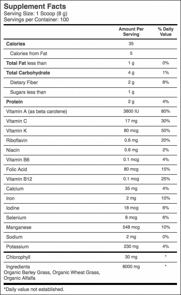 Bột 3 Loại Cỏ Hữu Cơ Amazing Trio của Amazing Grass Dinh Duong Thien