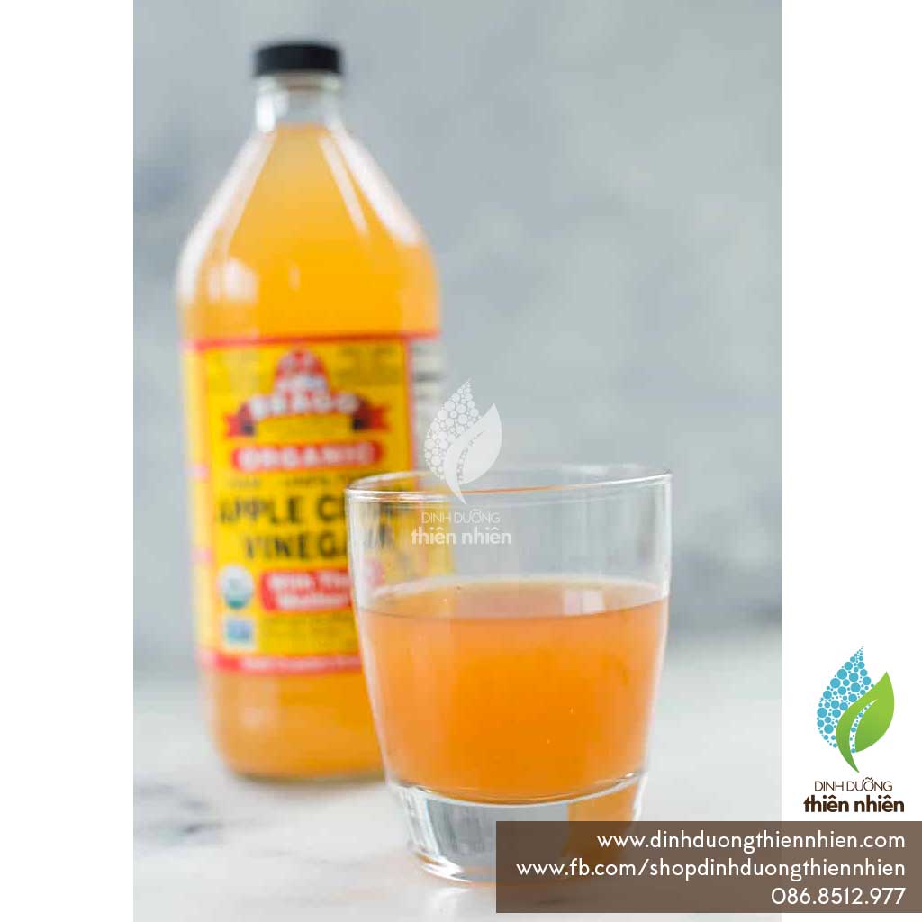Giấm Táo Hữu Cơ Bragg Organic Apple Cider Vinegar, Có Con Giấm (With  Mother) - Dinh Duong Thien Nhien