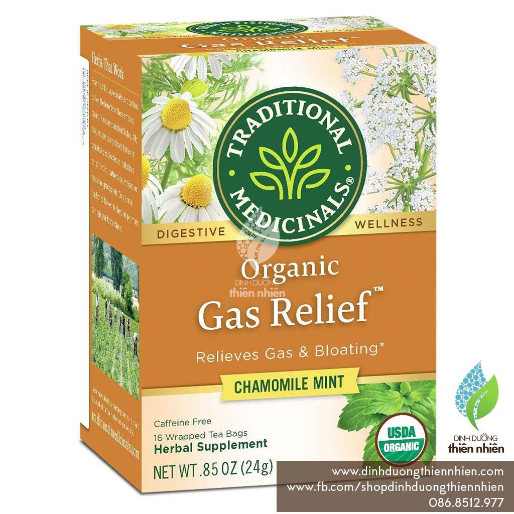 Trà Hữu Cơ Giảm Đầy Hơi, Chướng Bụng, Khó Tiêu, Hỗ Trợ Tiêu Hoá